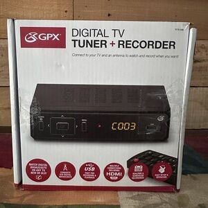GPX Digital TV Tuner & Recorder TVTR149B - 
NEW